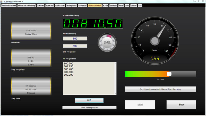 Life Frequencies Pro Sweep Frequency Generator